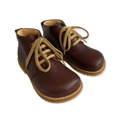 Wide Fit Lace Up Desert Boots in Angulus Brown by Angulus