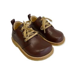 Wide Fit Lace Up Shoe in Angulus Brown by Angulus