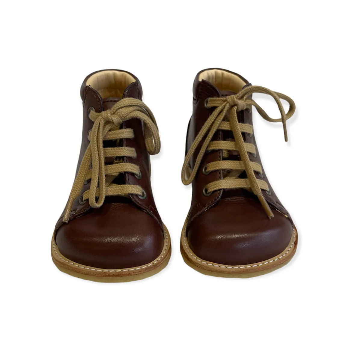 Wide Fit Lace Up Starter Boots in Angulus Brown by Angulus