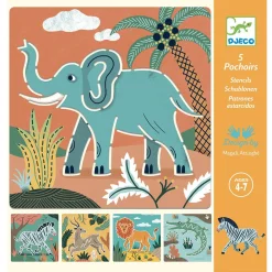 Wild Animals Stencil Kit by Djeco