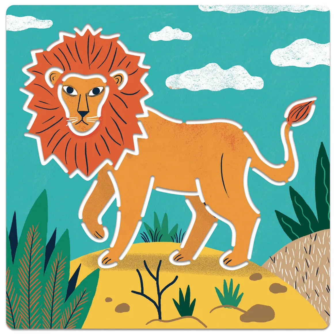 Wild Animals Stencil Kit by Djeco