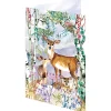Wild Winter's Song Deer Laser Cut Christmas Greetings Card By Roger La Borde