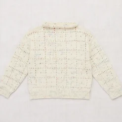 Windowpane Pullover in Faded Space Dye by Misha & Puff - Last One In Stock - 12-18 Months