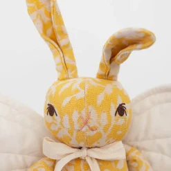 Winged Rabbit in Sunshine Floral by Polka Dot Club