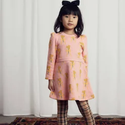 Winter Flowers AOP Sweat Dress by Mini Rodini