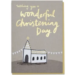 Wonderful Christening Greetings Card by Stormy Knight