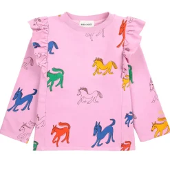 Wonder Horse AOP Ruffle Sweatshirt by Bobo Choses