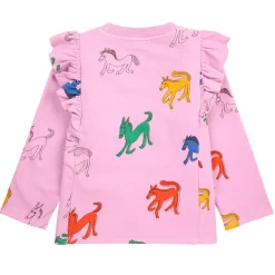 Wonder Horse AOP Ruffle Sweatshirt by Bobo Choses