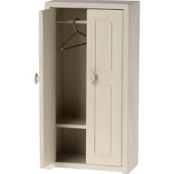 Wooden Closet for Mouse in Cream by Maileg