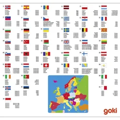 Wooden Europe Map Puzzle by Goki