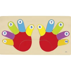 Wooden Hands Puzzle by Goki