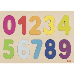 Wooden 0-9 Number Puzzle by Goki