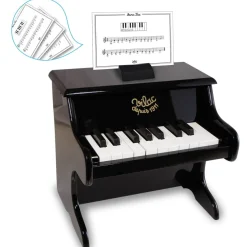 Wooden Piano in Black By Vilac