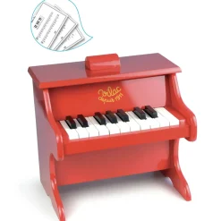 Wooden Piano in Red By Vilac