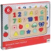 Wooden Tray Puzzle - Numbers, Shapes & Colours by Petit Collage