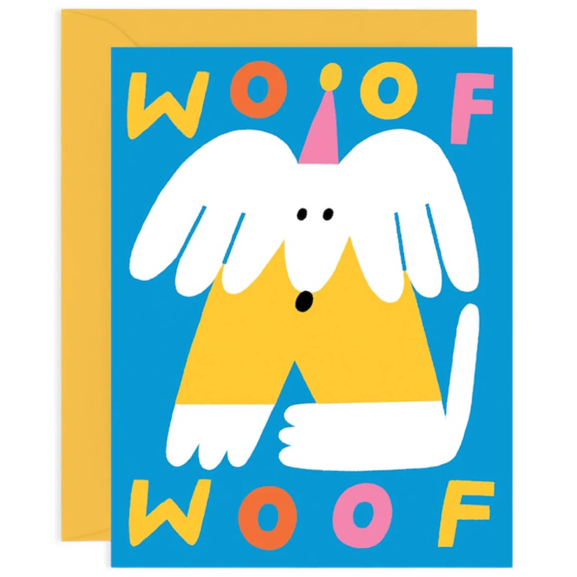 Woof Woof Dog Greetings Card by Susie Hammer for Wrap
