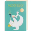 Woohoo Greetings Card by Lydia Nichols for Lagom Design