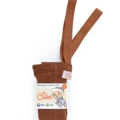 Woolly Footless Tights With Braces in Ginger by Silly Silas