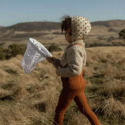 Woolly Footless Tights With Braces in Ginger by Silly Silas