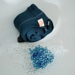 Woolly Footless Tights With Braces in Sapphire Blue by Silly Silas