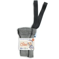 Woolly Footless Tights With Braces in Granite Grey by Silly Silas