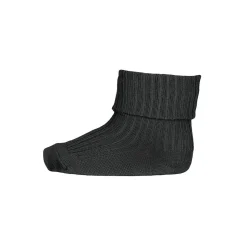 Wool Rib Ankle Socks in Dusty Ivy by MP Denmark