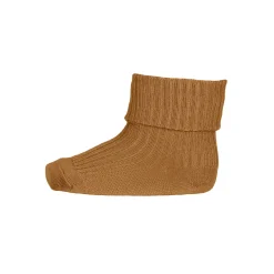 Wool Rib Ankle Socks in Woodthrush by MP Denmark