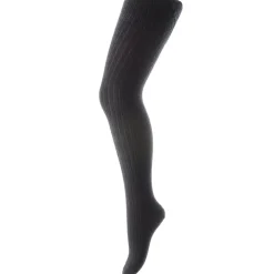 Wool Rib Tights in Dark Navy by MP Denmark
