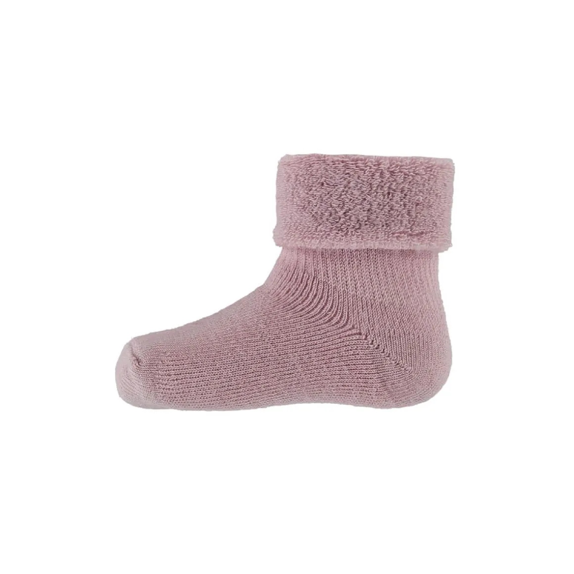 Wool Terry Baby Ankle Socks in Woodrose by MP Denmark