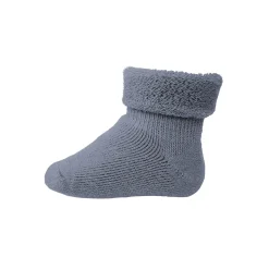 Wool Terry Baby Ankle Socks in Stone Blue by MP Denmark