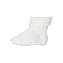 Wool Terry Baby Ankle Socks in Snow White by MP Denmark