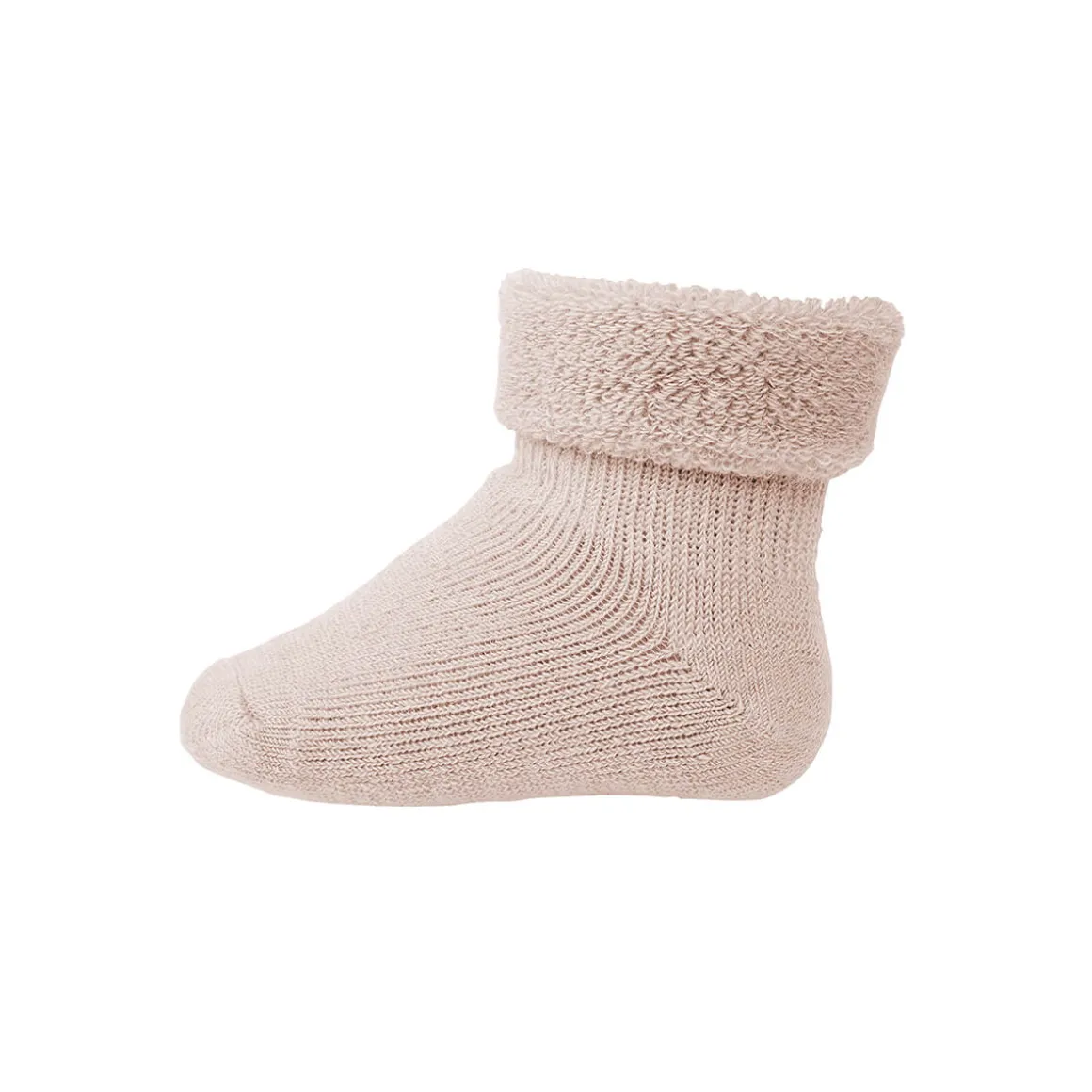 Wool Terry Baby Ankle Socks in Rose Dust by MP Denmark