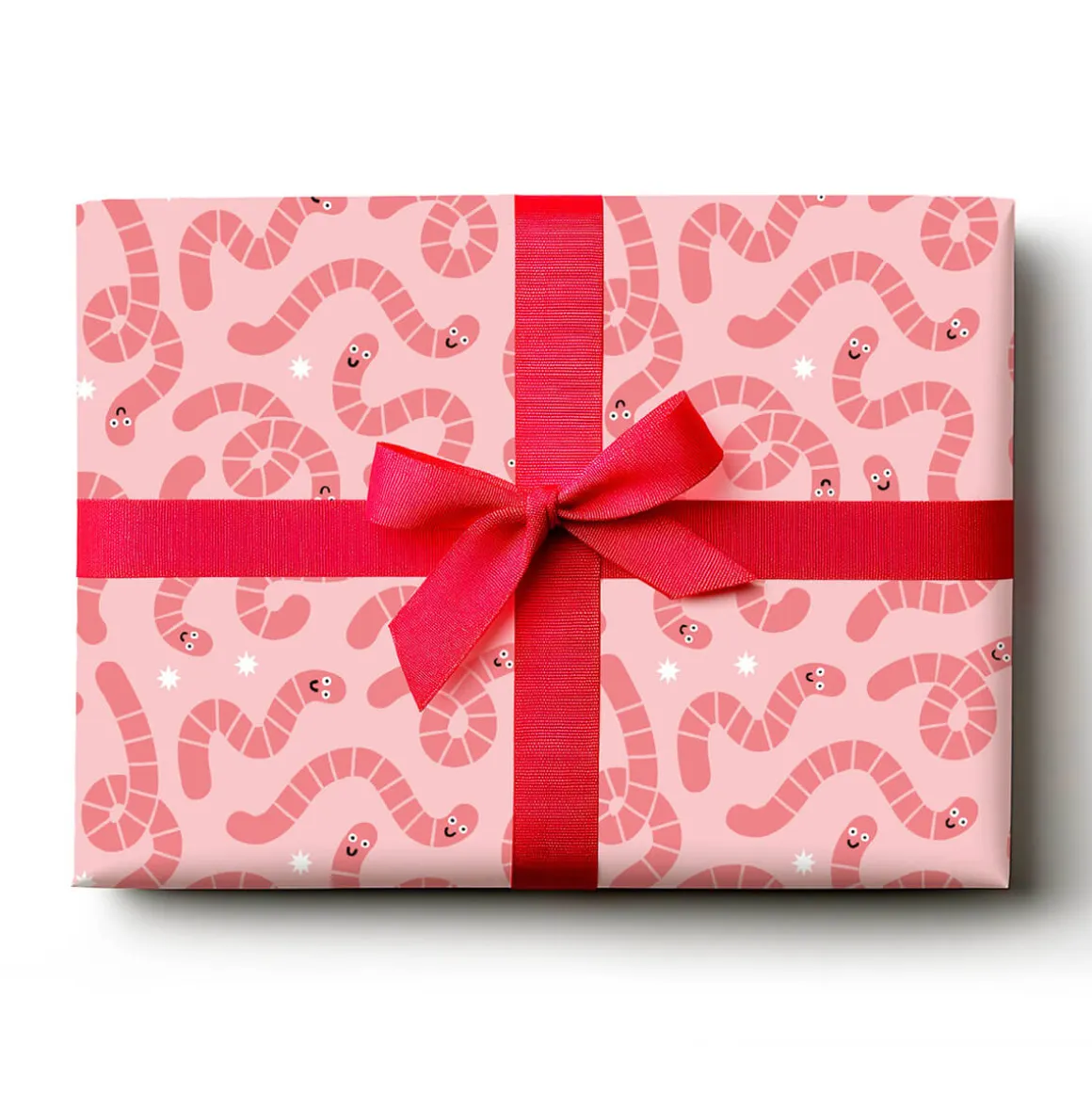 Worms Gift Wrap by Stormy Knight