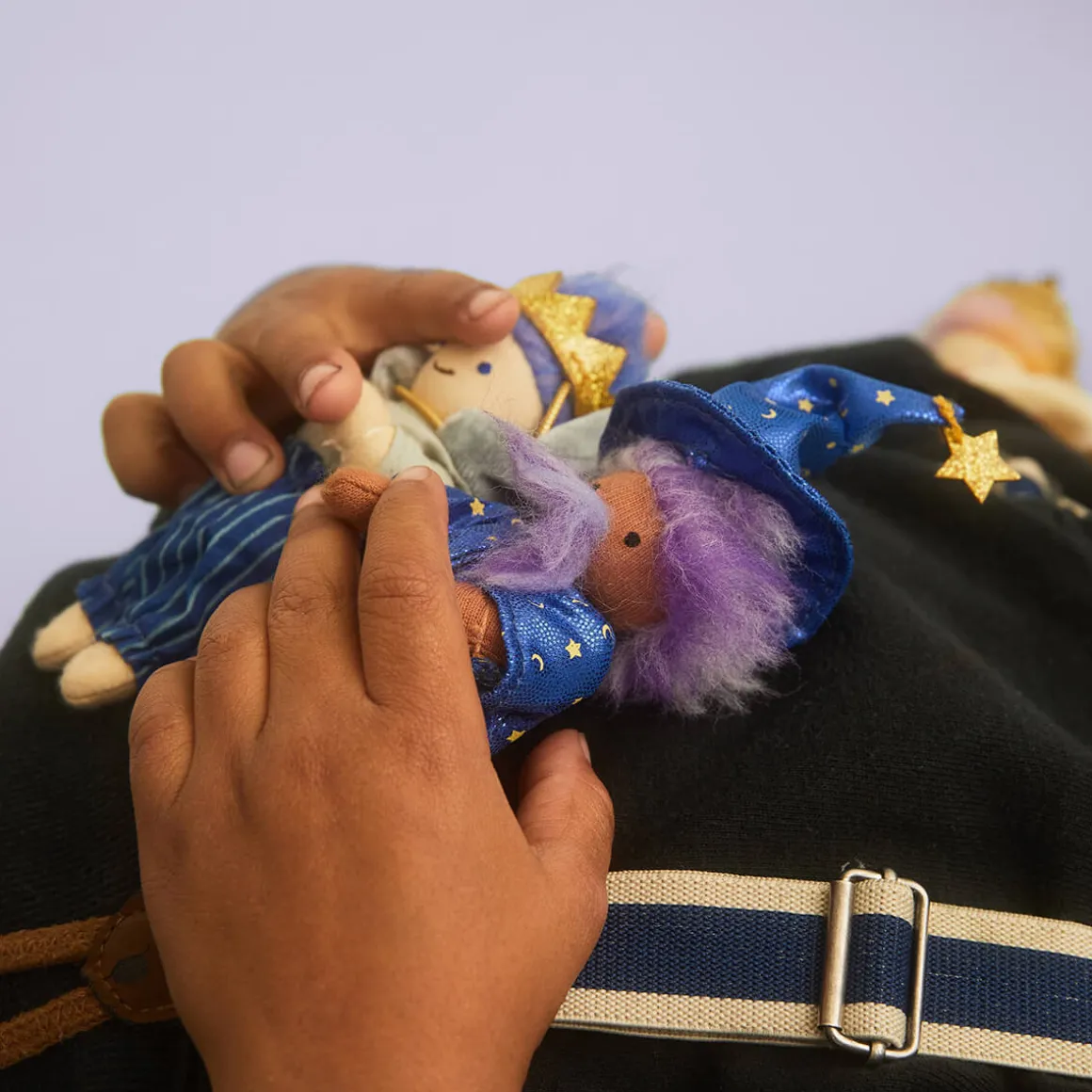Wulfric The Wizard Holdie Folk Pocket-Sized Doll by Olli Ella