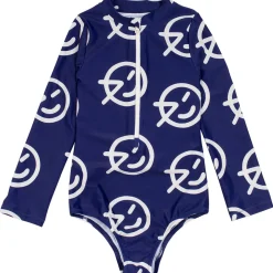 Wynken UV Long Sleeve Swimsuit in Bright Navy/Ecru by Wynken - Last One In Stock - 6 Years