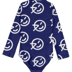 Wynken UV Long Sleeve Swimsuit in Bright Navy/Ecru by Wynken - Last One In Stock - 6 Years