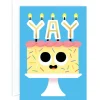 Yay Birthday Cake Greetings Card by Elliot Kruszynski for Wrap
