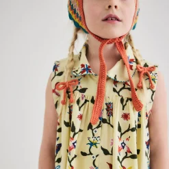Yelena Dress in Alabaster Botanica by Misha & Puff