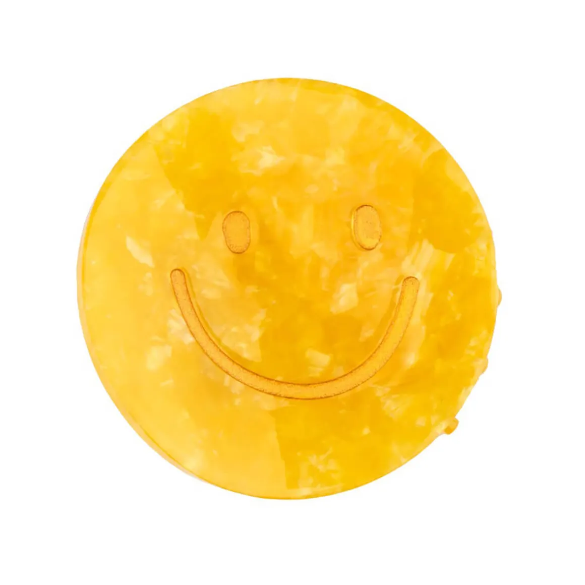 Yellow Smiley Hair Claw by Coucou Suzette