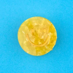 Yellow Smiley Hair Claw by Coucou Suzette