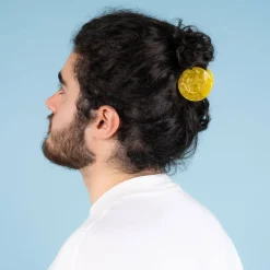 Yellow Smiley Hair Claw by Coucou Suzette