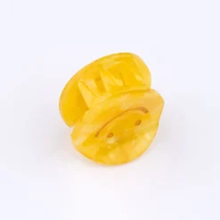 Yellow Smiley Mini Hair Claw by Coucou Suzette