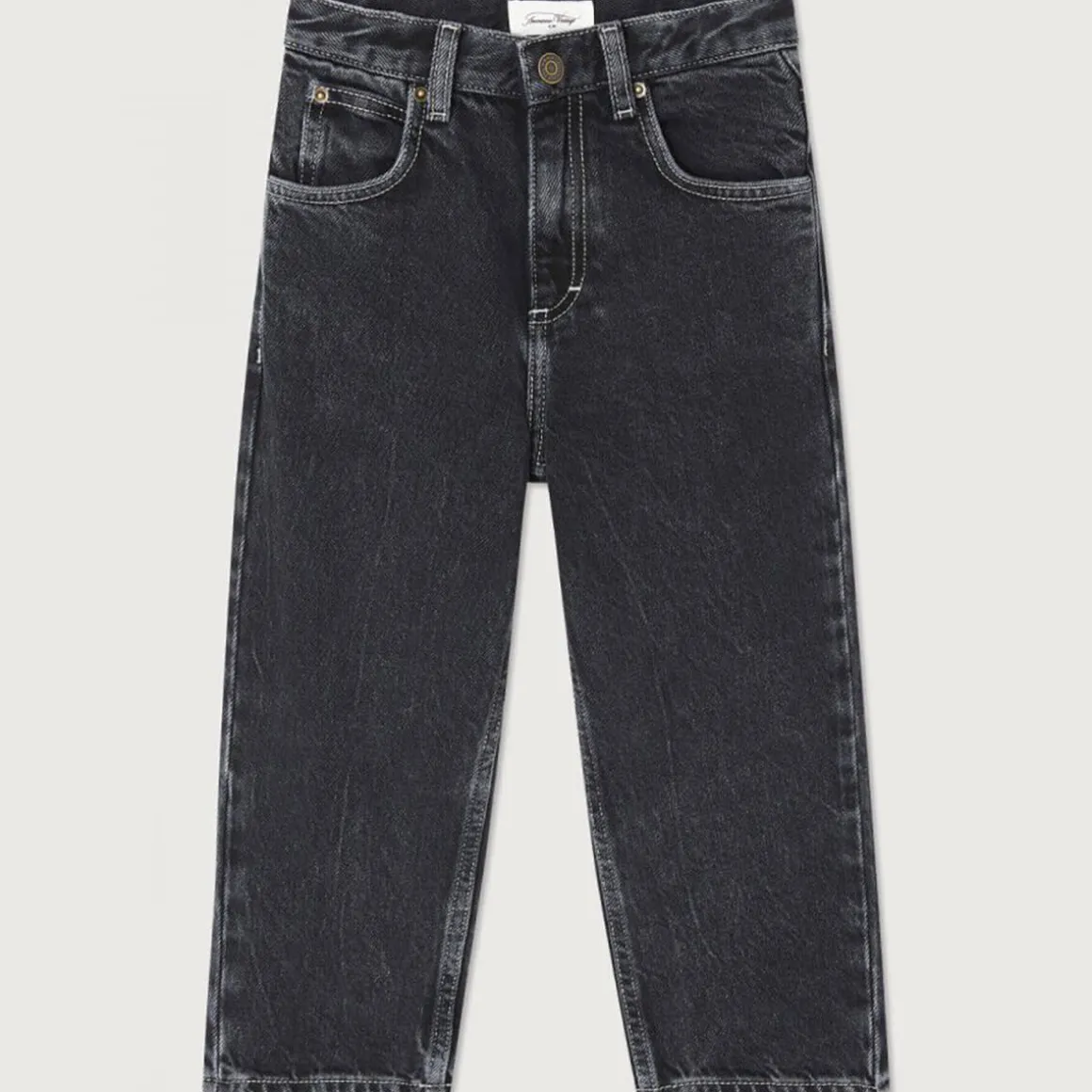 Yopday Kid's Straight Jeans in Black Vintage by American Vintage