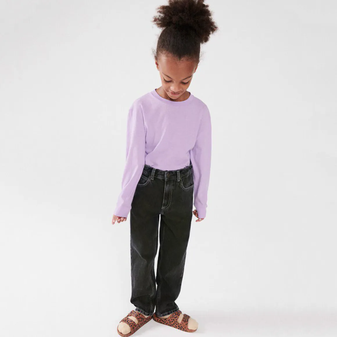 Yopday Kid's Straight Jeans in Black Vintage by American Vintage