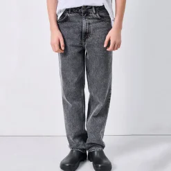 Yopday Kid's Straight Jeans in Grey Salt and Pepper by American Vintage