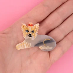 Yorkshire Terrier Hair Clip by Coucou Suzette