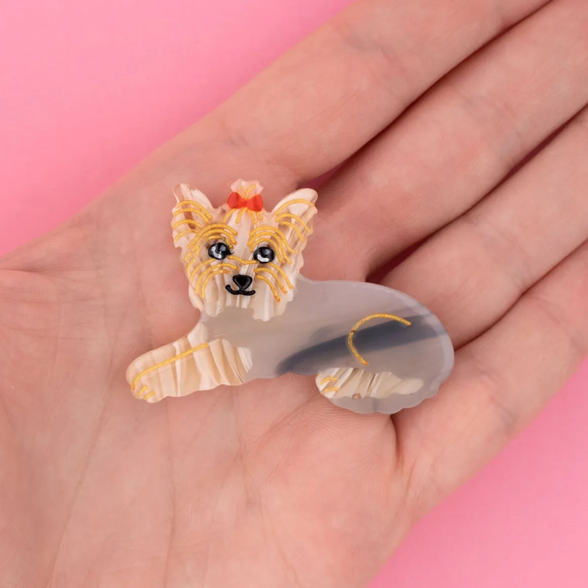 Yorkshire Terrier Hair Clip by Coucou Suzette