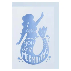 You Are Mermazing Greetings Card by Raspberry Blossom