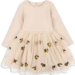 Yvonne Ballerina Dress in Lemon Sequin by Konges Slojd
