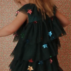 Yvonne Christmas Dress in Hunter Green by Konges Slojd